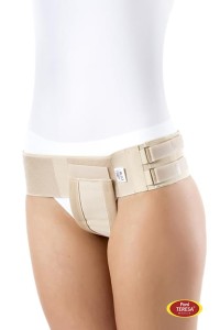 Pachwinowy pas brzuszny, jednostronny