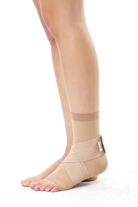 Opaska stawu skokowego, elastyczna, skarpetka